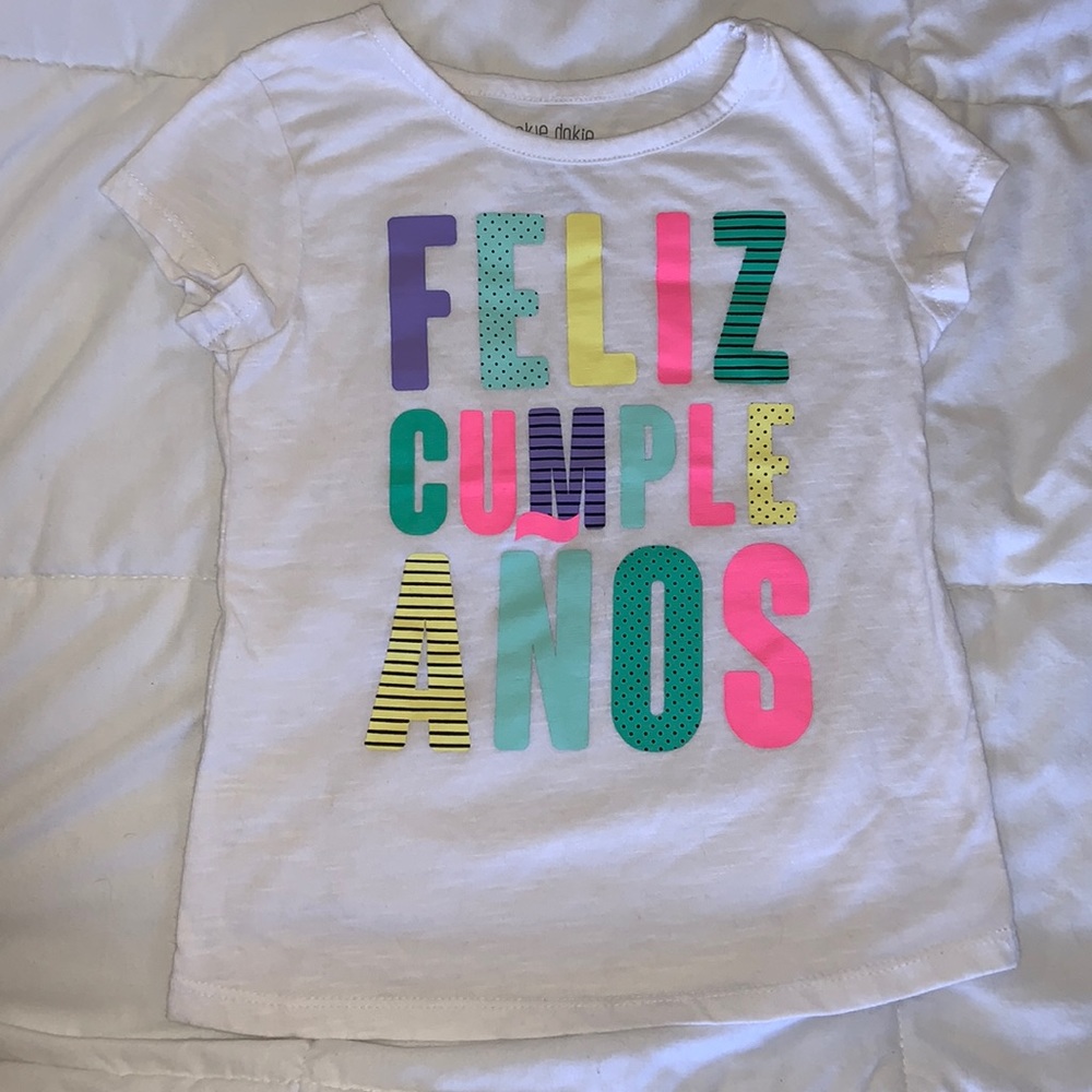 Toddler Birthday Shirt / Tee - Feliz Cumpleaños - Size 4T